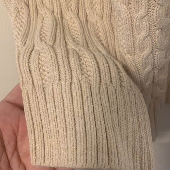 Cotton cable knit turtle neck sweater - Picture 4 of 4